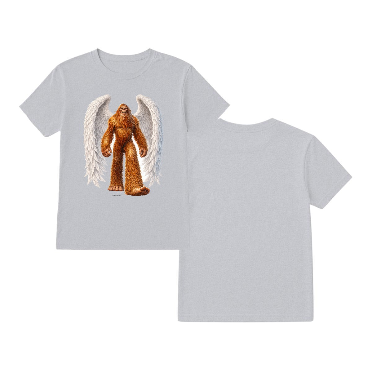 Bigfoot Sasquatch With Wings, |Gildan 5000 T Shirt