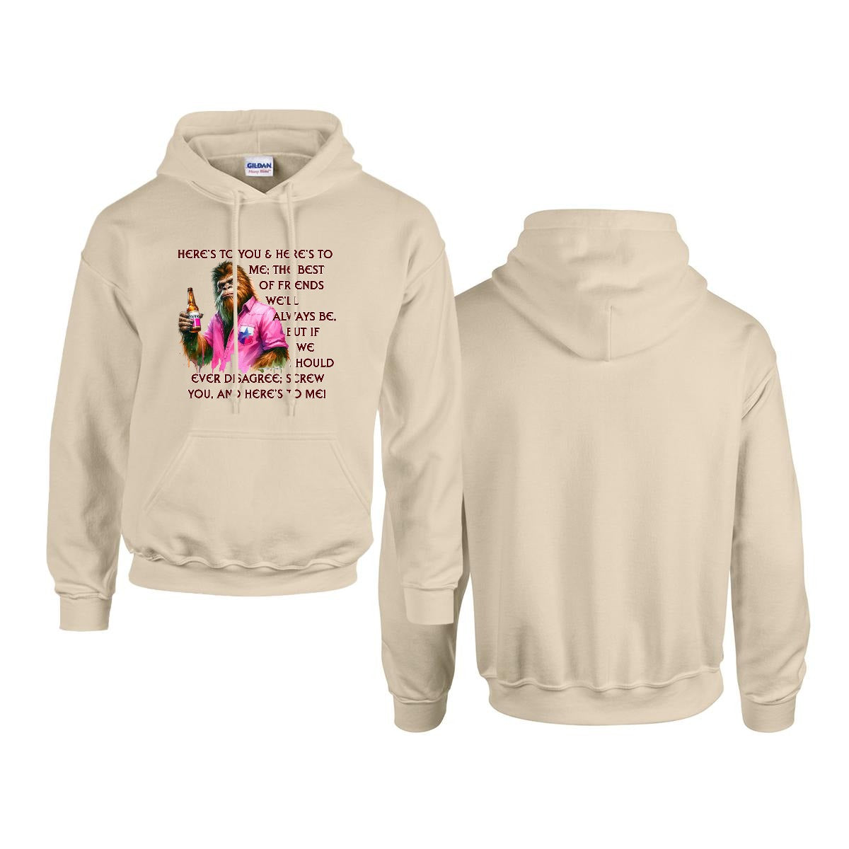 Sasquatch, Bigfoot Design, Gildan 18500 Poly-Cotton Hoodie
