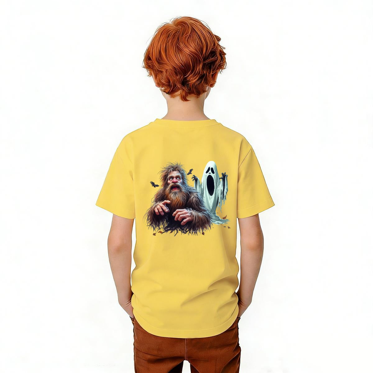 Bigfoot Sasquatch Designs, Kid’s Double Sided Gildan 5000B T Shirt