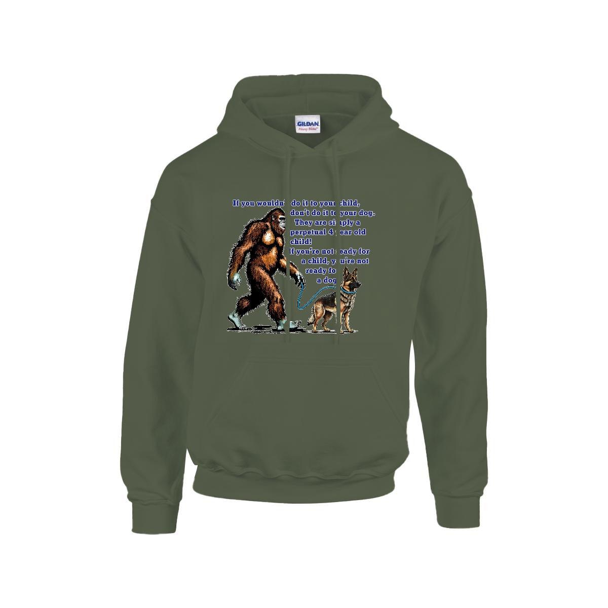 Sasquatch, Bigfoot Design, Gildan 18500 Poly-Cotton Hoodie