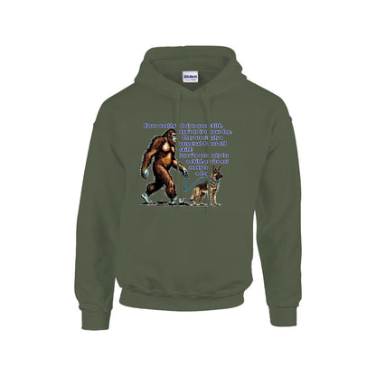 Sasquatch, Bigfoot Design, Gildan 18500 Poly-Cotton Hoodie