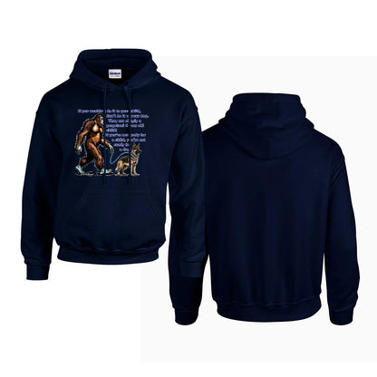 Sasquatch, Bigfoot Design, Gildan 18500 Poly-Cotton Hoodie