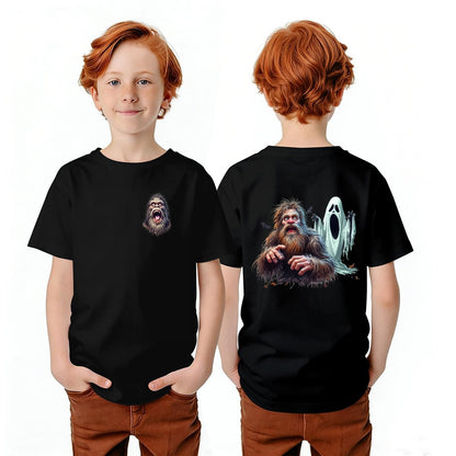 Bigfoot Sasquatch Designs, Kid’s Double Sided Gildan 5000B T Shirt