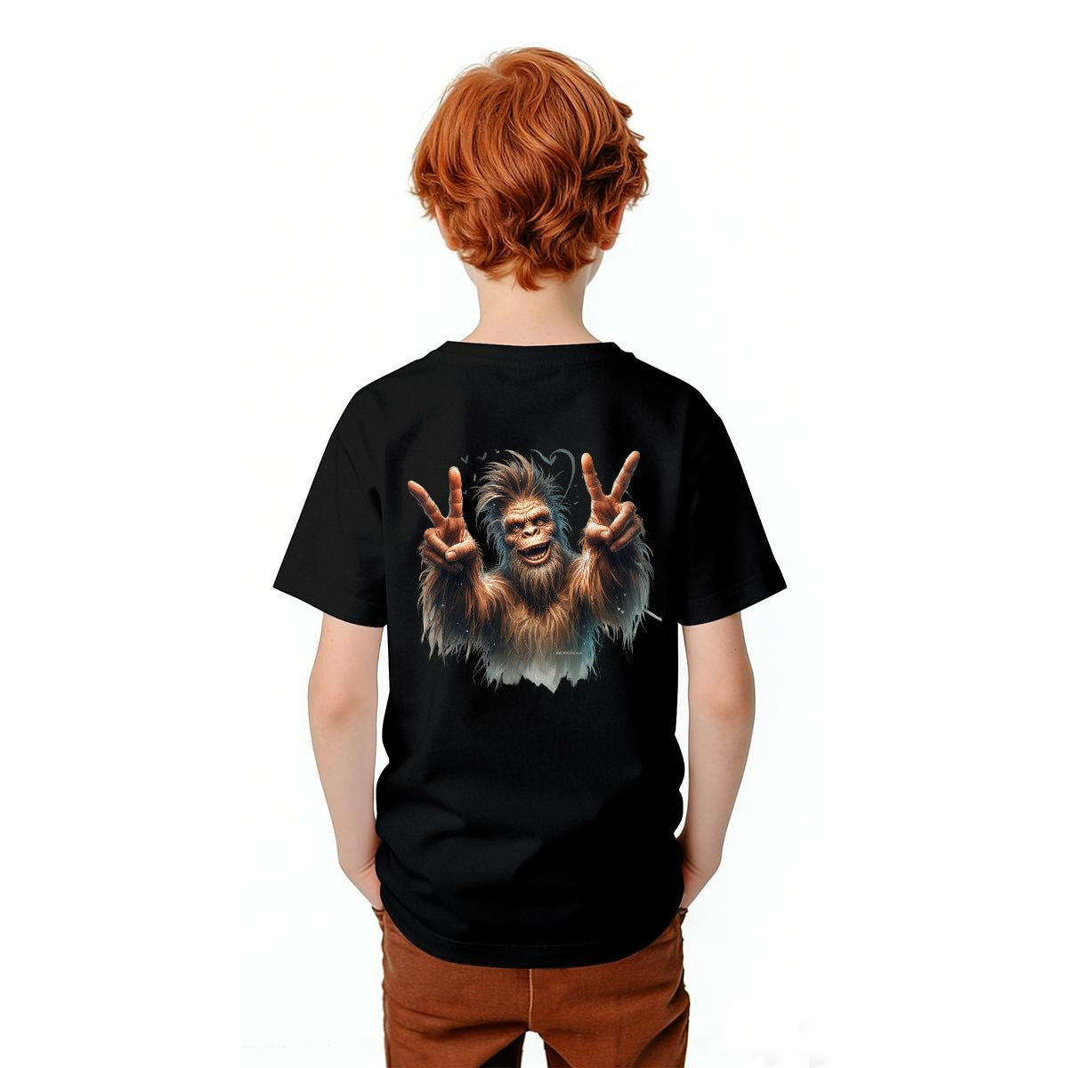 Bigfoot Sasquatch Designs, Kid’s Double Sided Gildan 5000B T Shirt