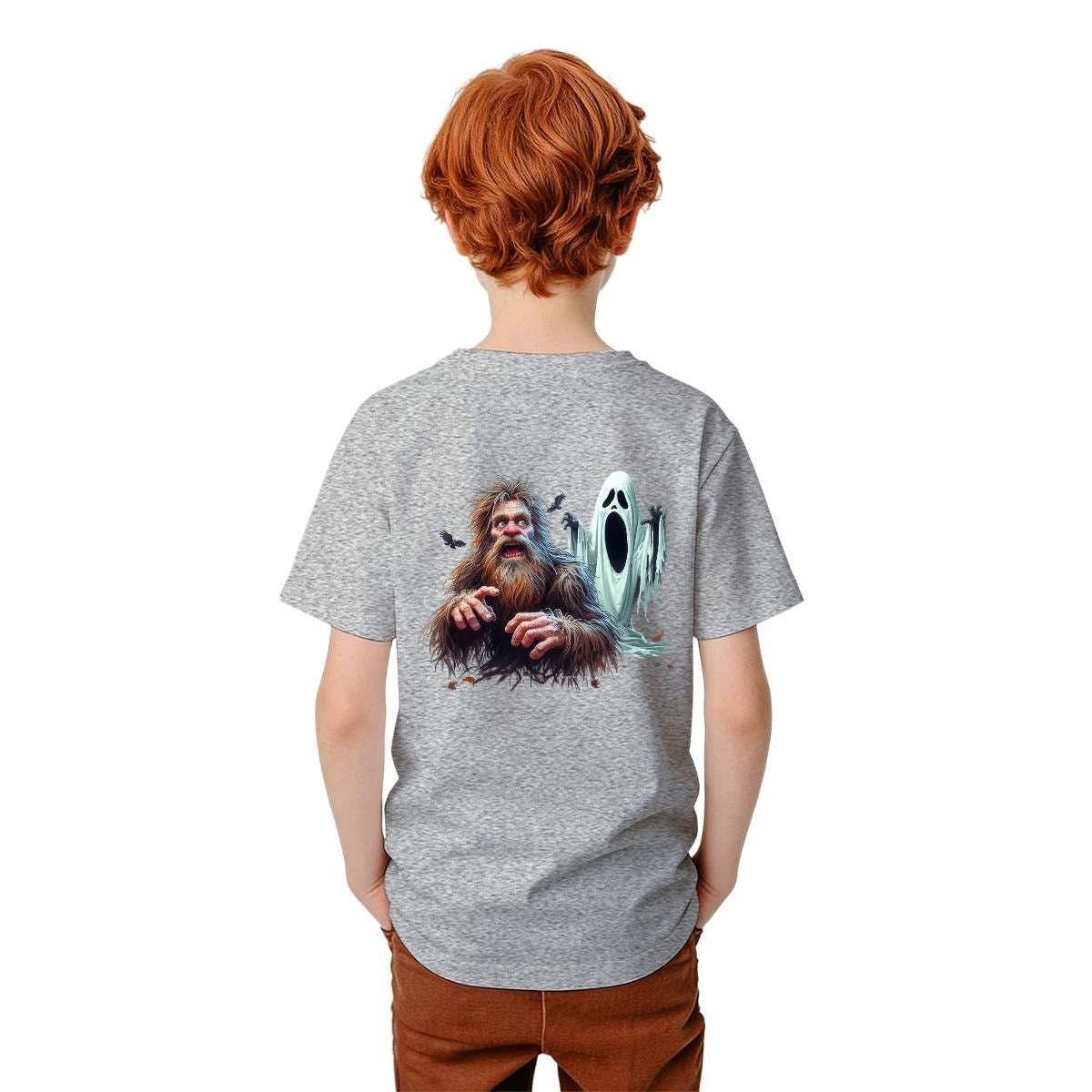 Bigfoot Sasquatch Designs, Kid’s Double Sided Gildan 5000B T Shirt