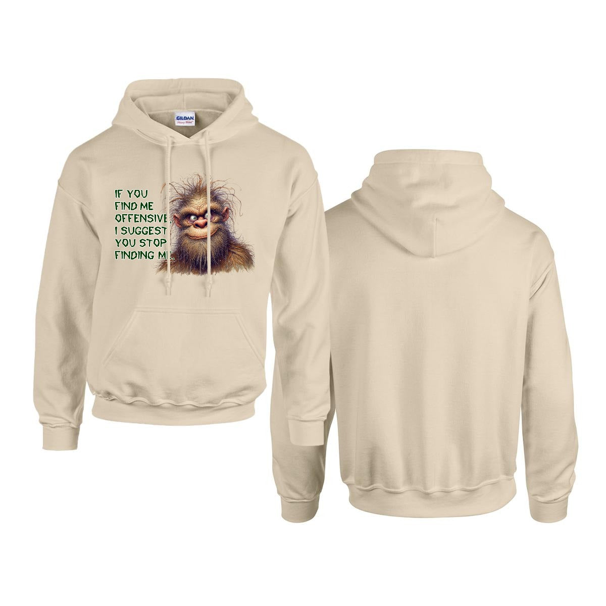 Sasquatch, Bigfoot Design, Gildan 18500 Poly-Cotton Hoodie