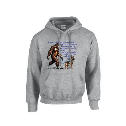 Sasquatch, Bigfoot Design, Gildan 18500 Poly-Cotton Hoodie