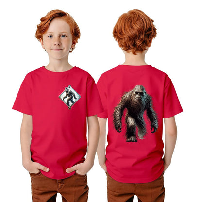 Bigfoot Sasquatch Designs, Kid’s Double Sided Gildan 5000B T Shirt