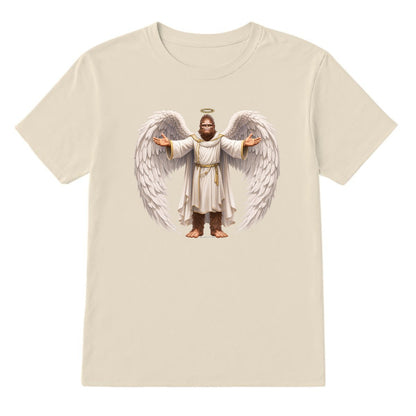 Bigfoot Angel, Sasquatch Angel, Adult Gildan 5000 Cotton T shirt