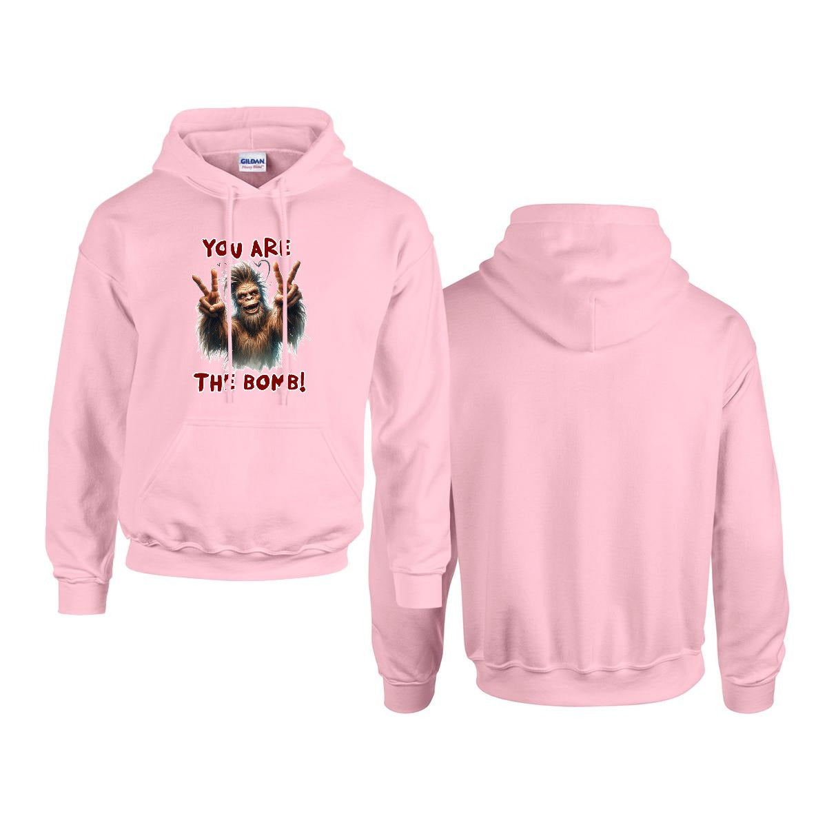 Sasquatch, Bigfoot Design, Gildan 18500 Poly-Cotton Hoodie