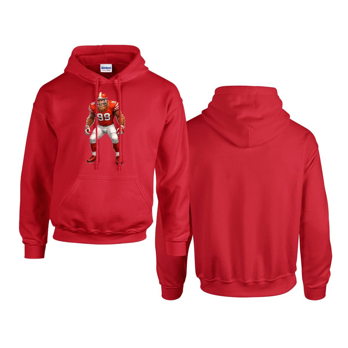 Sasquatch, Bigfoot Design, Gildan 18500 Poly-Cotton Hoodie