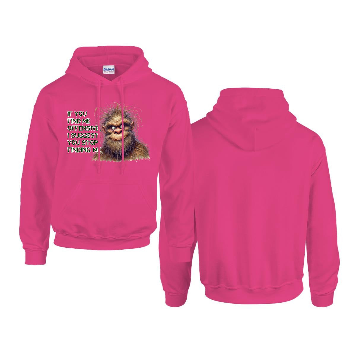 Sasquatch, Bigfoot Design, Gildan 18500 Poly-Cotton Hoodie