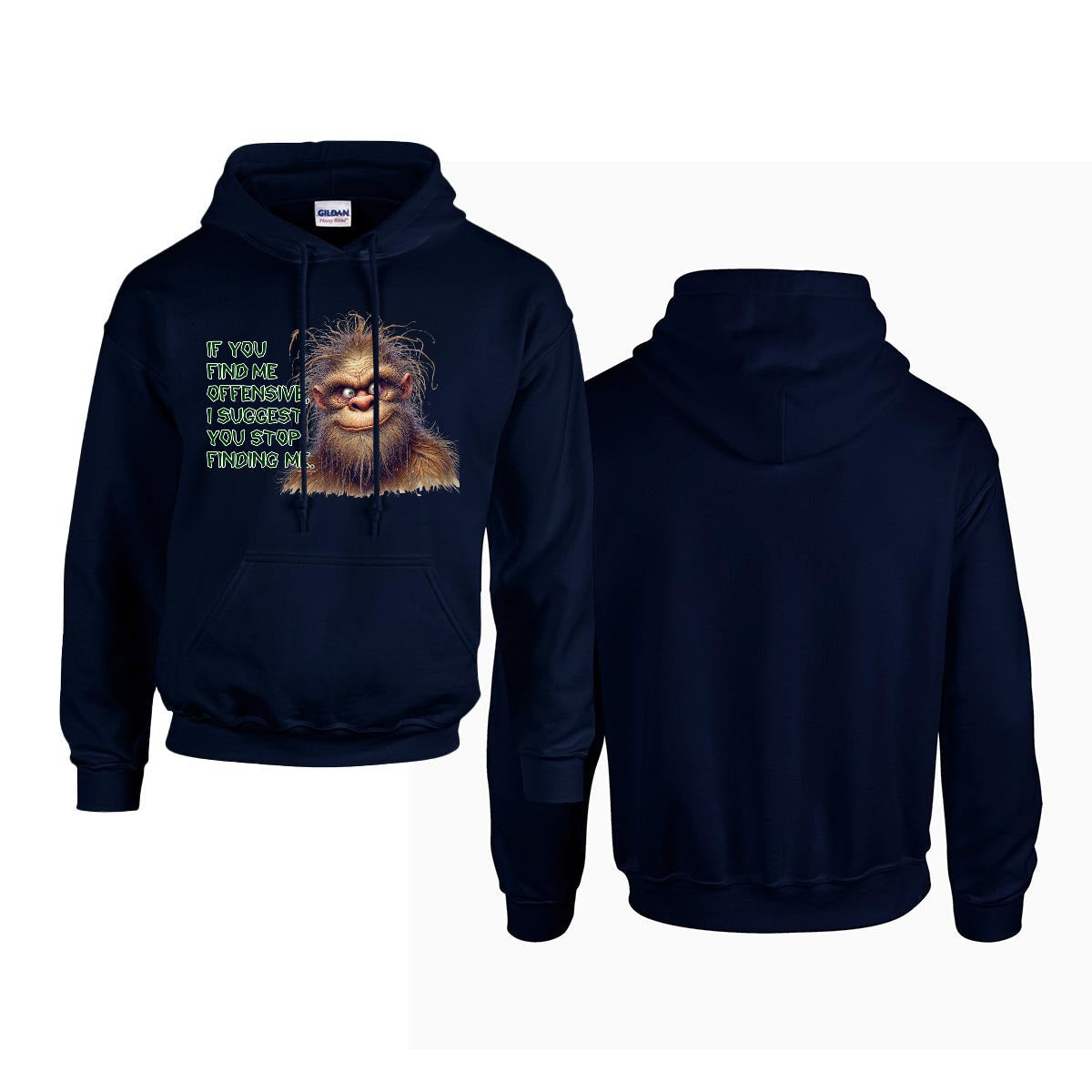 Sasquatch, Bigfoot Design, Gildan 18500 Poly-Cotton Hoodie