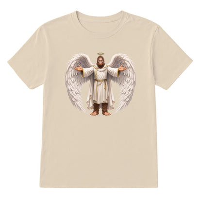 Bigfoot Angel, Sasquatch Angel, Adult Gildan 5000 Cotton T shirt
