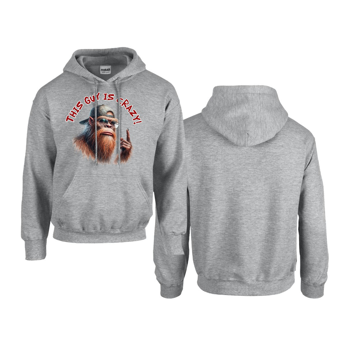 Sasquatch, Bigfoot Design, Gildan 18500 Poly-Cotton Hoodie