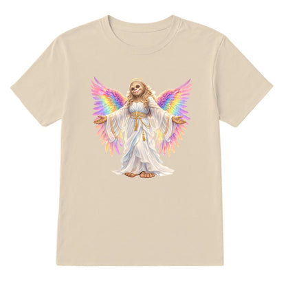 Bigfoot Sasquatch Rainbow Angel, Unisex Gildan 5000 Cotton T