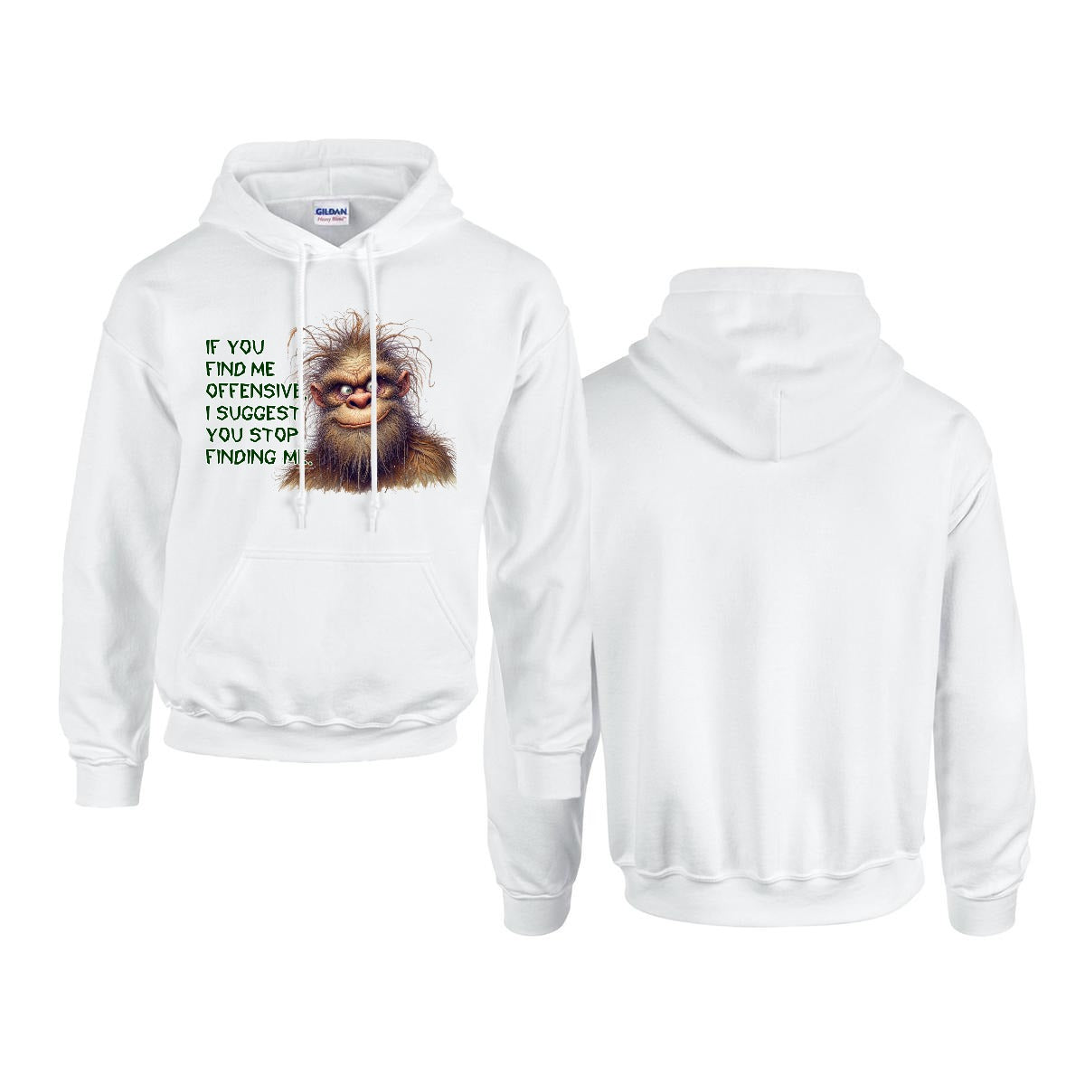Sasquatch, Bigfoot Design, Gildan 18500 Poly-Cotton Hoodie