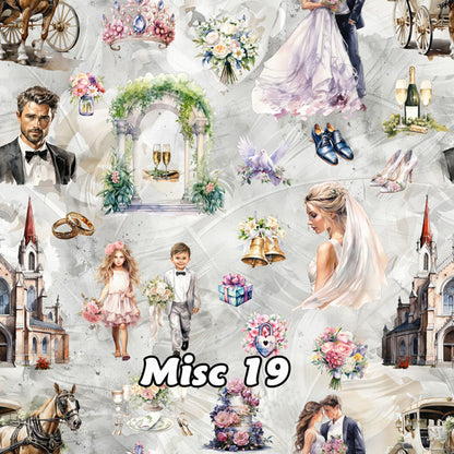 20 Misc Designs, Waterproof Polyester Shower Curtain – Made in the USA – 70.8x70.8”