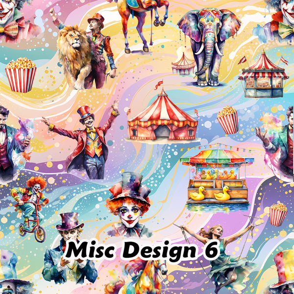 20 Misc Designs, Waterproof Polyester Shower Curtain – Made in the USA – 70.8x70.8”
