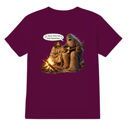 Bigfoot Sings To Jesus, Adult Gildan 5000 Cotton T Shirt