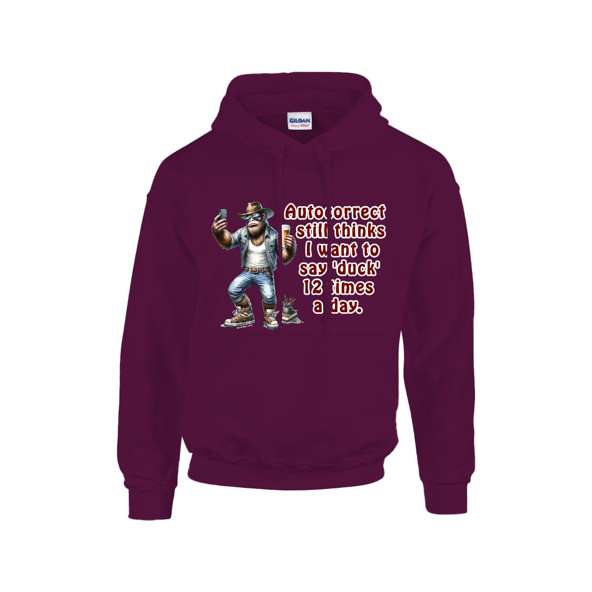 Sasquatch, Bigfoot Design, Gildan 18500 Poly-Cotton Hoodie