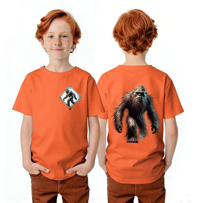 Bigfoot Sasquatch Designs, Kid’s Double Sided Gildan 5000B T Shirt
