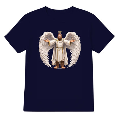Bigfoot Angel, Sasquatch Angel, Adult Gildan 5000 Cotton T shirt