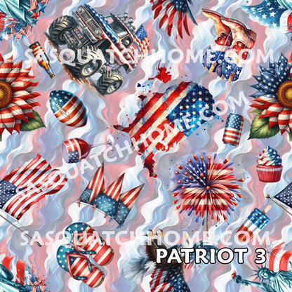 8 Patriot Designs, Long Down Jacket / Coat