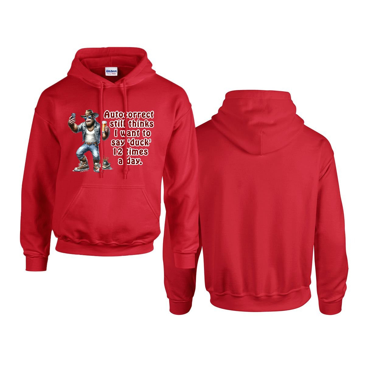 Sasquatch, Bigfoot Design, Gildan 18500 Poly-Cotton Hoodie