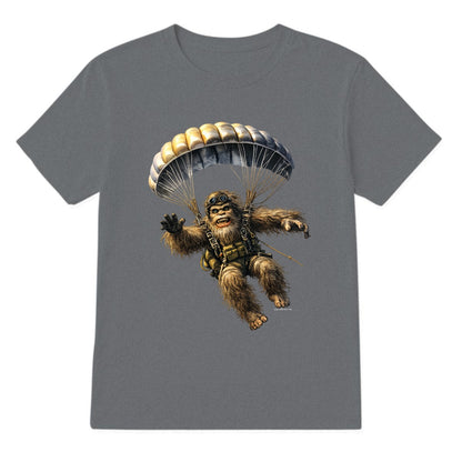 Bigfoot Sasquatch Paratrooper, Gildan 5000 T Shirt