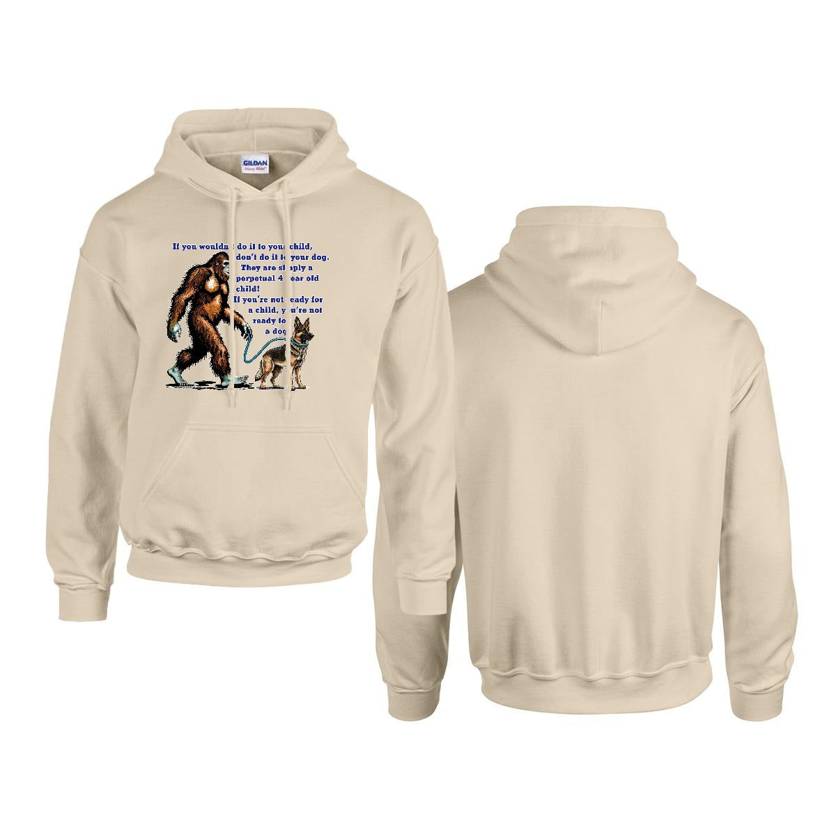Sasquatch, Bigfoot Design, Gildan 18500 Poly-Cotton Hoodie