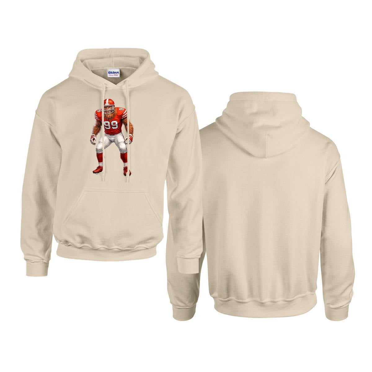 Sasquatch, Bigfoot Design, Gildan 18500 Poly-Cotton Hoodie