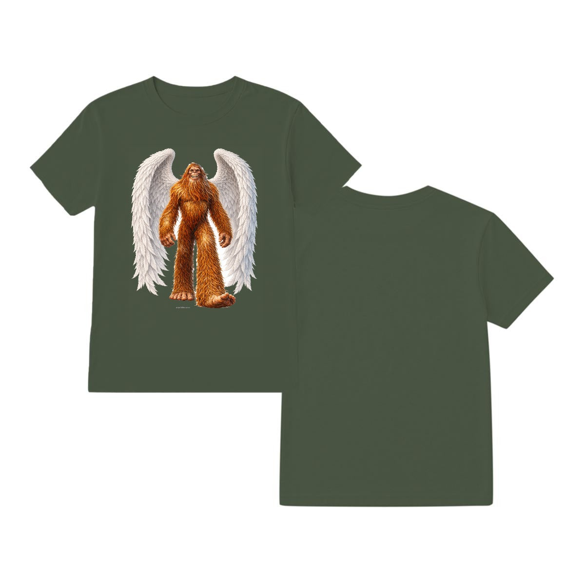 Bigfoot Sasquatch With Wings, |Gildan 5000 T Shirt