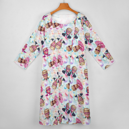 10 More Donald Trump Designs, Women’s Long Dress with Cardigan