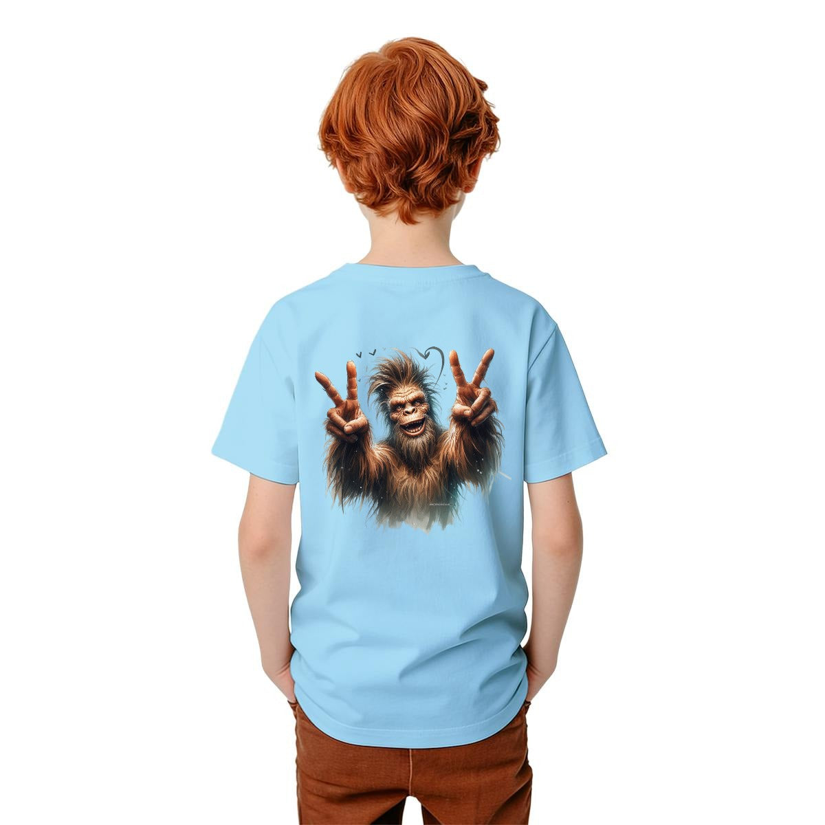 Bigfoot Sasquatch Designs, Kid’s Double Sided Gildan 5000B T Shirt