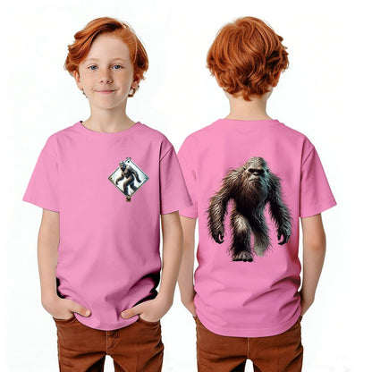 Bigfoot Sasquatch Designs, Kid’s Double Sided Gildan 5000B T Shirt