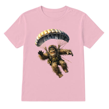Bigfoot Sasquatch Paratrooper, Gildan 5000 T Shirt