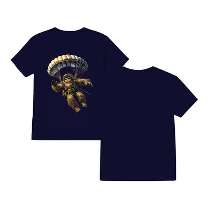 Bigfoot Sasquatch Paratrooper, Gildan 5000 T Shirt