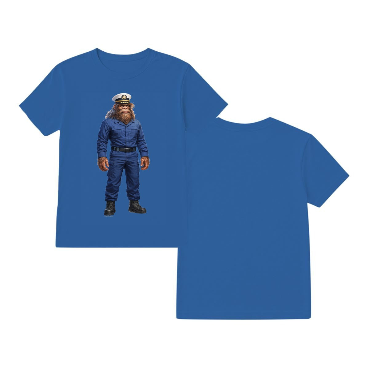 Bigfoot Sasquatch Coast Guard T-Shirt Gildan 5000 T Shirt