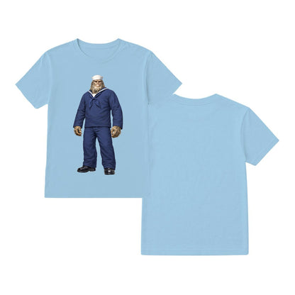 Bigfoot Sasquatch Navy ManGildan 5000  T-Shirt