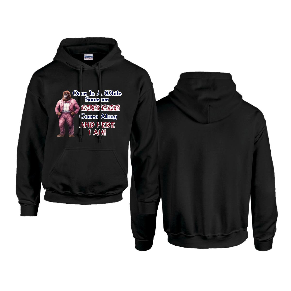 Sasquatch, Bigfoot Design, Gildan 18500 Poly-Cotton Hoodie