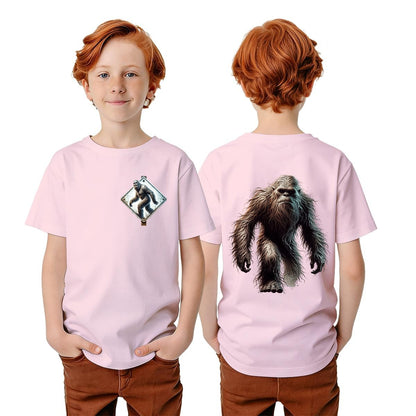 Bigfoot Sasquatch Designs, Kid’s Double Sided Gildan 5000B T Shirt