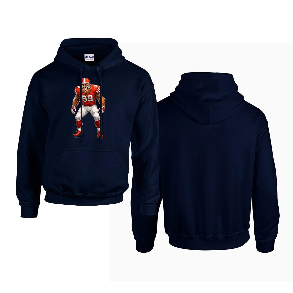 Sasquatch, Bigfoot Design, Gildan 18500 Poly-Cotton Hoodie