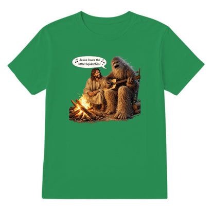 Bigfoot Sings To Jesus, Adult Gildan 5000 Cotton T Shirt