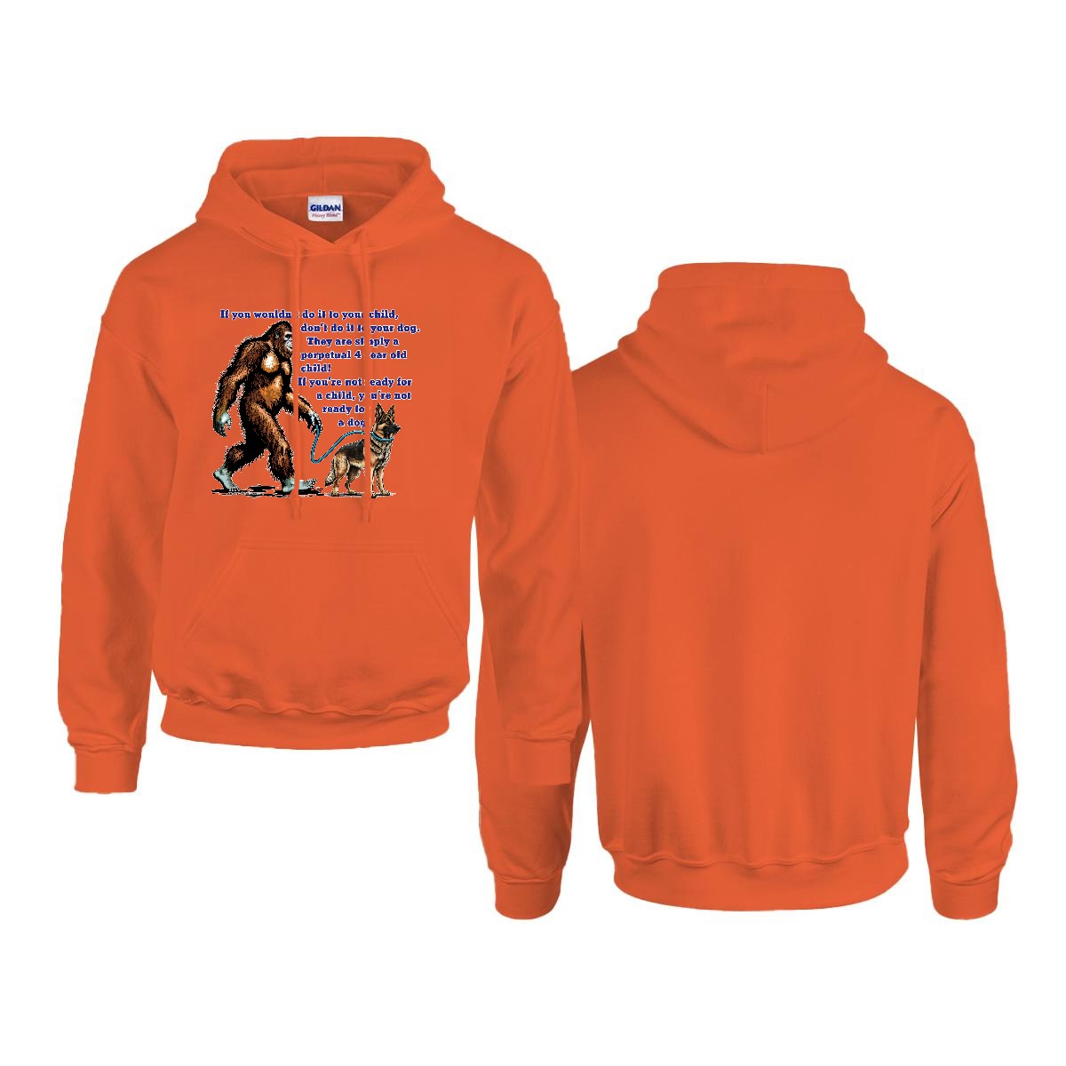 Sasquatch, Bigfoot Design, Gildan 18500 Poly-Cotton Hoodie