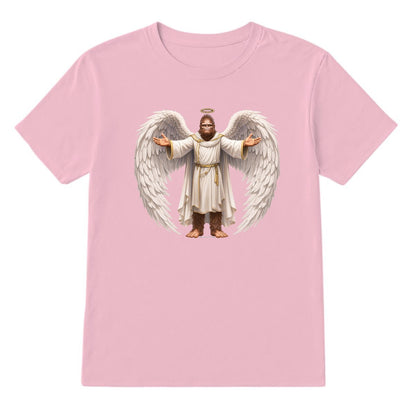 Bigfoot Angel, Sasquatch Angel, Adult Gildan 5000 Cotton T shirt