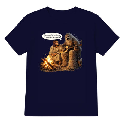 Bigfoot Sings To Jesus, Adult Gildan 5000 Cotton T Shirt