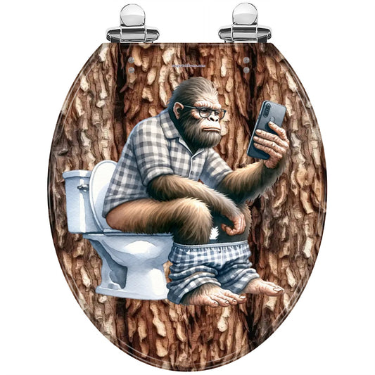 Bigfoot Sasquatch Universal Toilet Seat