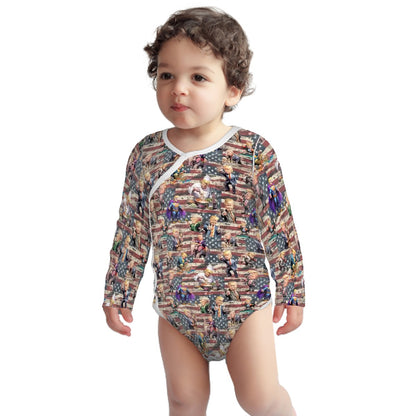 Donald Trump, Maga 20 Designs Long Sleeved Baby Onesies