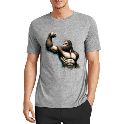 Bigfoot - Sasquatch Muscle Short Sleeve Cotton T-Shirt